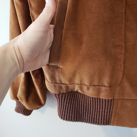 Vintage Mountain High Outerwear Pebbles American Jac Ultra Suede Zip Up Jacket L - Picture 5 of 15